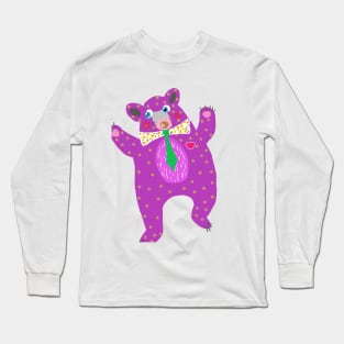 Purple bear Long Sleeve T-Shirt